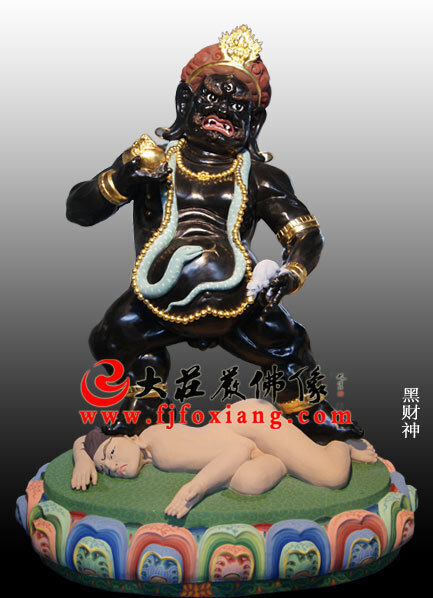 黑财神塑像