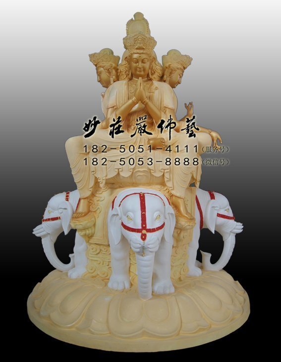 十方普贤菩萨塑像