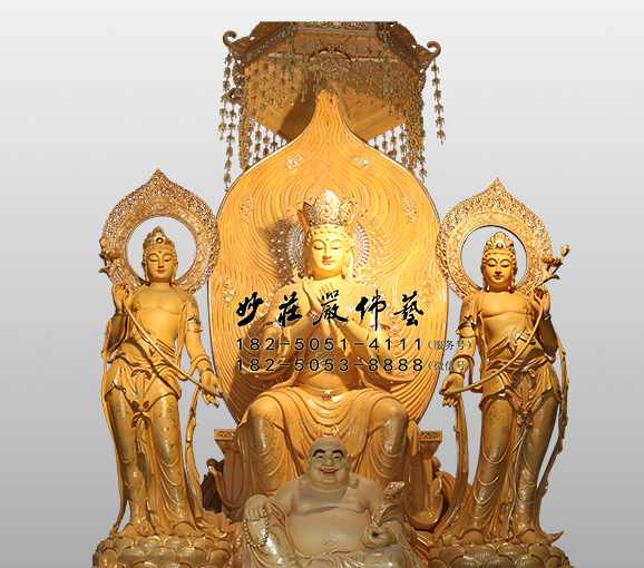 天冠弥勒塑像