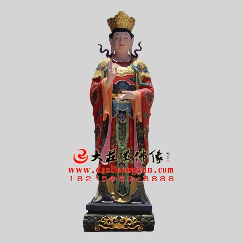 大功德天彩绘佛像