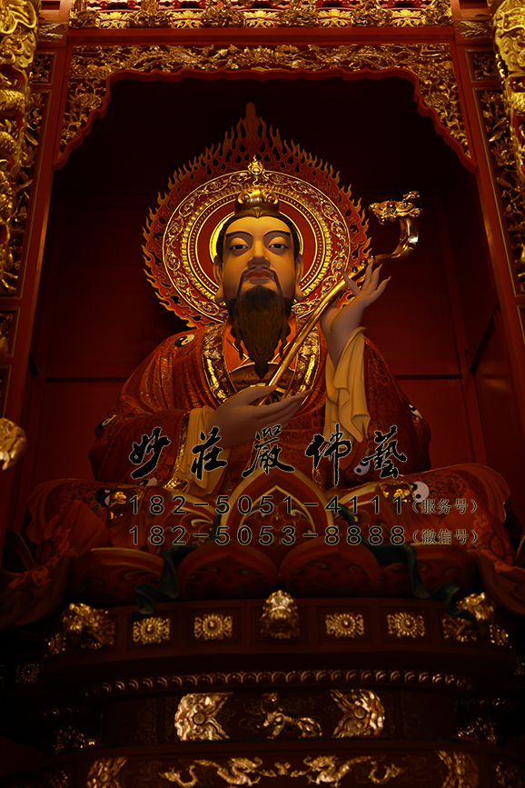 灵宝天尊彩绘像