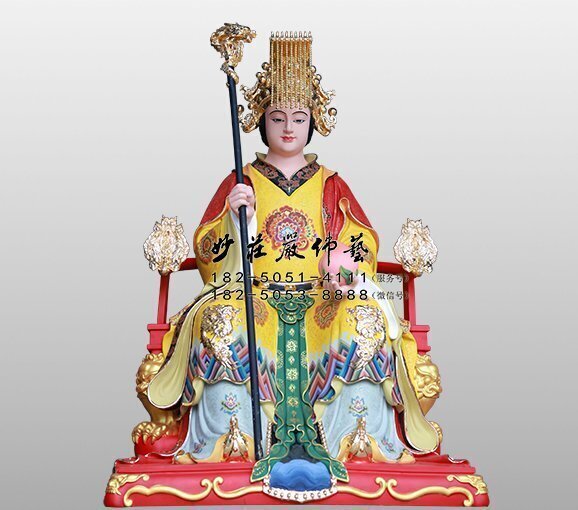 王母娘娘彩绘神像
