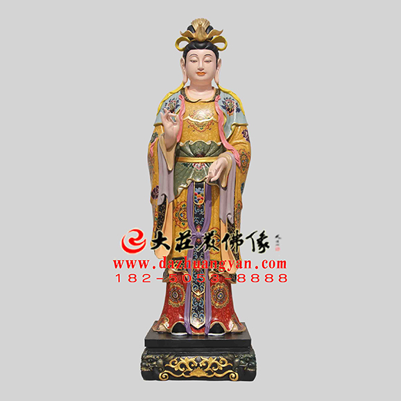 铜雕二十诸天之月宫天子佛像