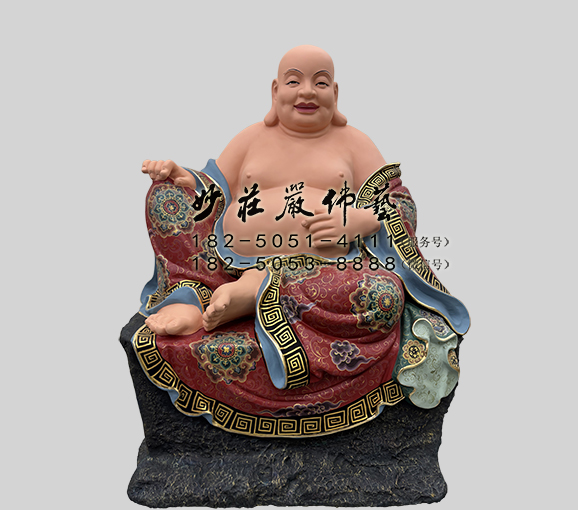 铜雕因揭陀尊者塑像 布袋罗汉佛像
