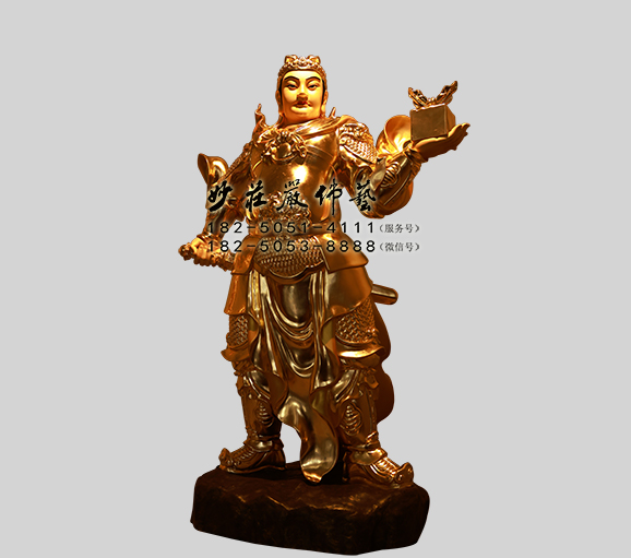 铜雕关平神像 关平雕塑 关平塑像