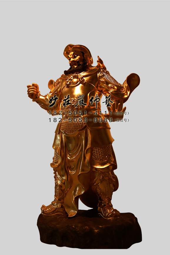 周仓神像左侧照 周仓神像左侧照