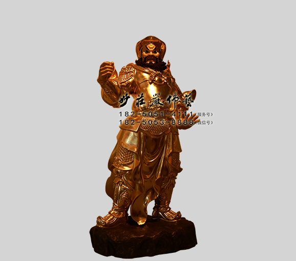 铜雕周仓神像 周仓雕塑 周仓塑像