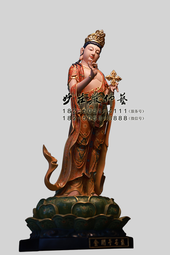 金剛手菩薩塑像左側照