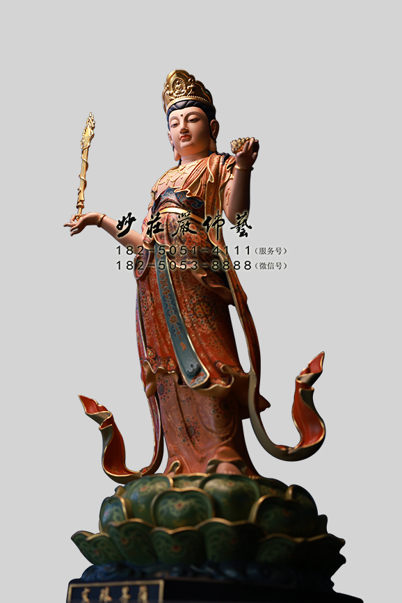 文殊菩萨右侧照 文殊菩萨右侧照