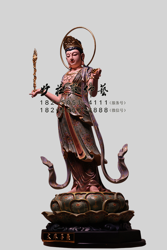 文殊菩萨右侧照 文殊菩萨右侧照