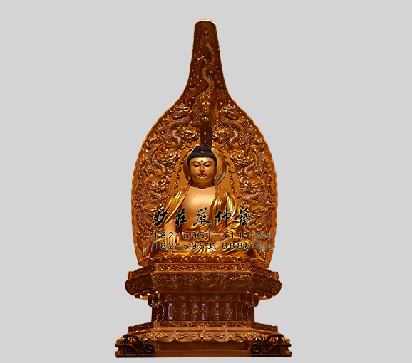 铜雕过去七佛之释迦牟尼佛塑像