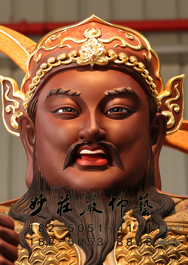 赵公明神像正面近照