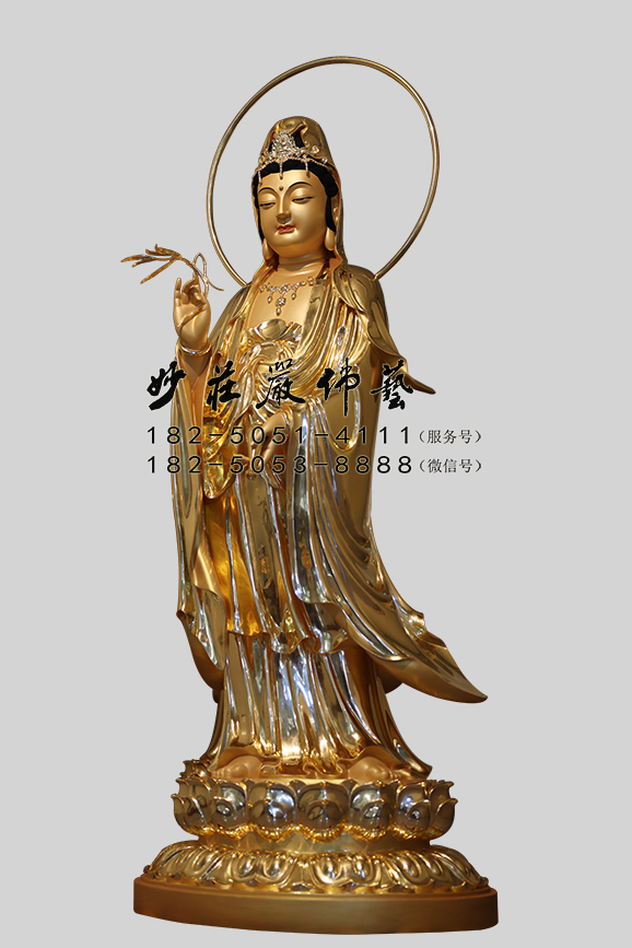 观音菩萨右侧照 观音菩萨右侧照