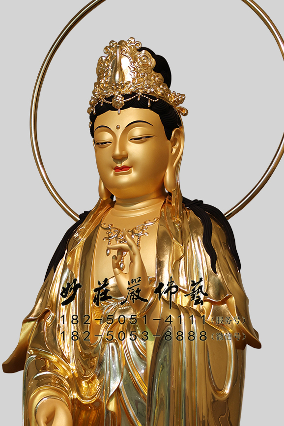 大势至菩萨右侧照